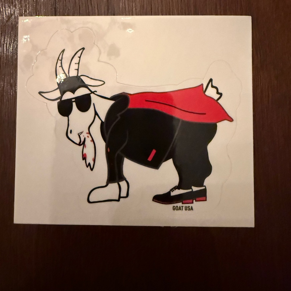 Dracula GOAT USA Sticker